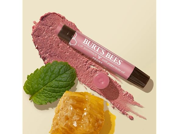 Burts Bees Lip Shimmer, Peony - 0.09 Ounces each 2