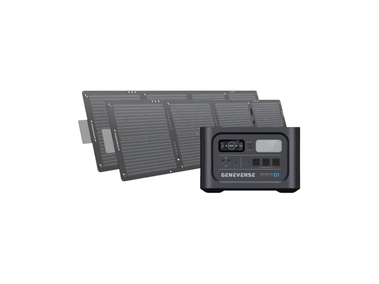 Geneverse 1210Wh Solar Generator Bundle