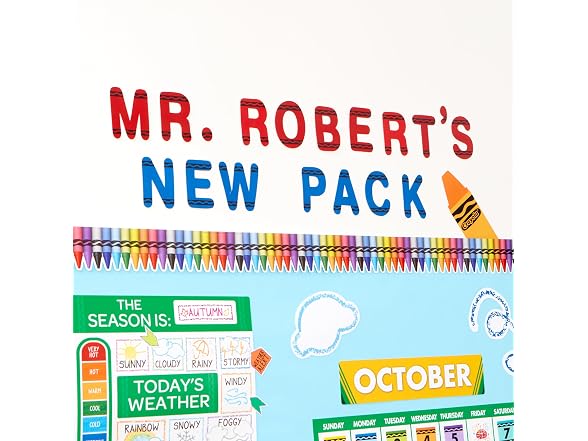 Eureka Crayola Bulletin Board Deco Letters, Blue, 178 Pcs