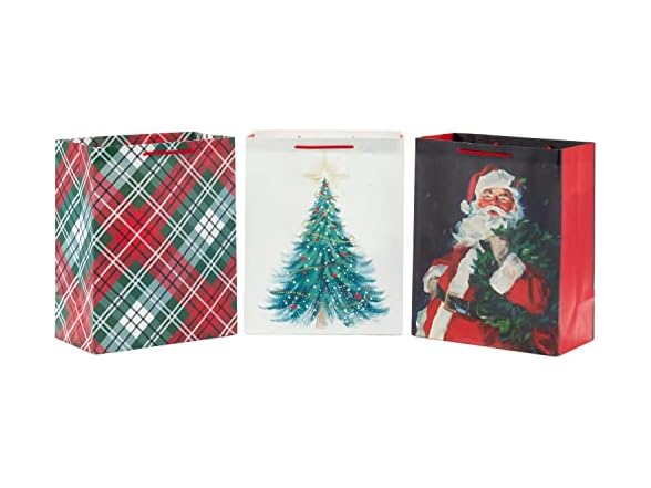 Hallmark 3 Large Christmas Gift Bags