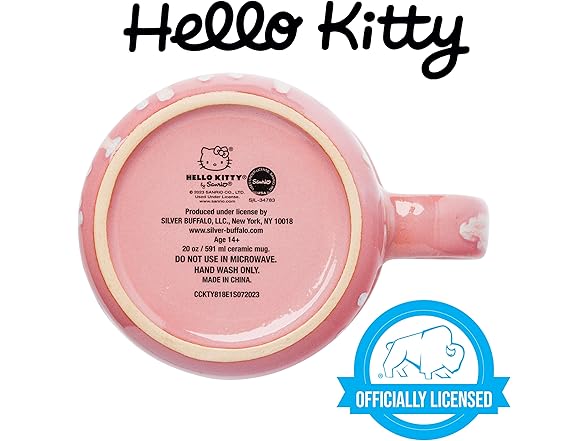 Silver Buffalo Sanrio Hello Kitty Drip Effect Mug