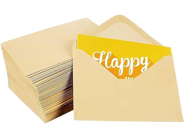 100 Pack 4x6 Envelopes for Invitations