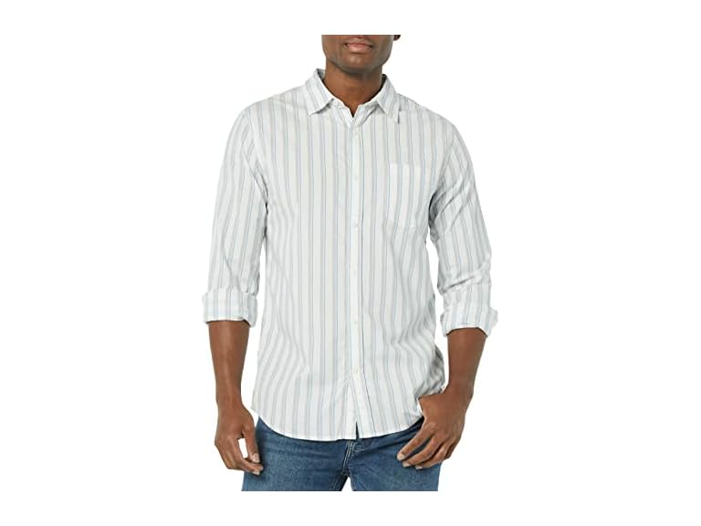 Amazon Essentials Men Long Sleeve Stretch Poplin Shirt - Gallery 11