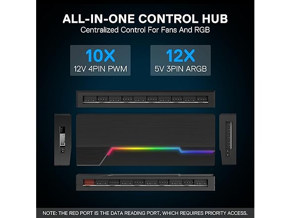 Redragon GCP09 ARGB and PWM Fan Hub Controlle
