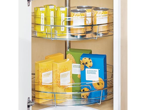 iDesign Lazy Susan 1/4 Wedge Organizer Bin