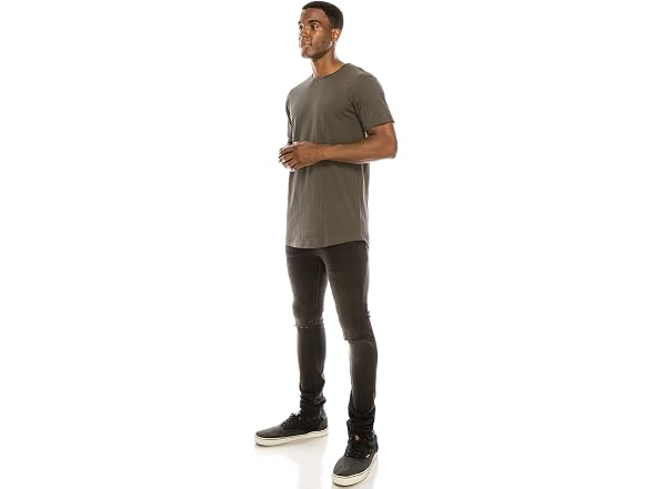 JC Distro Women (XL) Drop Cut Curved Hem T-Shirt