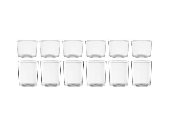 Oneida Stackables Clear Short & Tall Glasses, Set Of 12