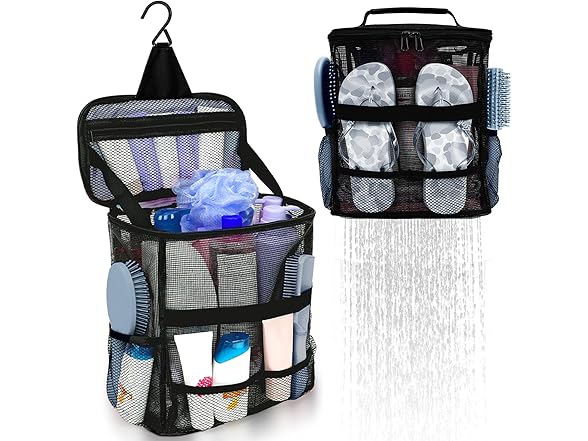 NOBLIGOAL Mesh Shower Caddy Bag