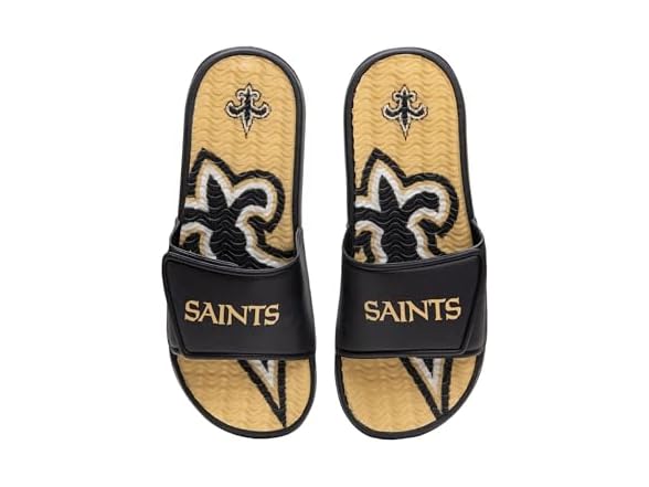 FOCO NFL Mens Wordmark Gel Slides