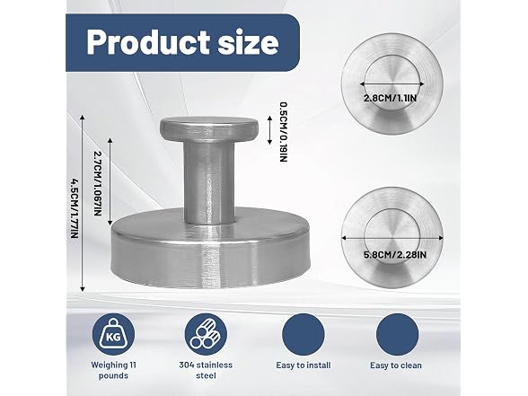Xikelooy 4Pcs Suction Cup Hooks