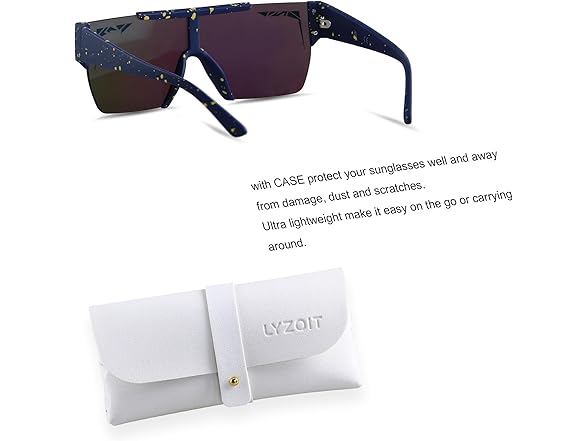 LYZOIT Square Sunglasses