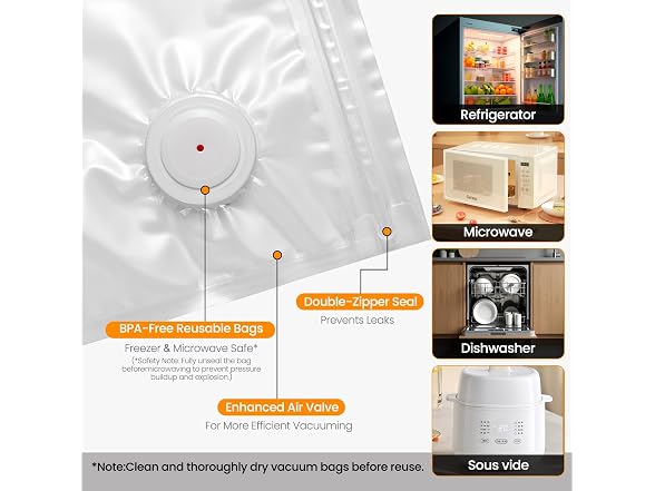 Portable Vacuum Sealer w/ 30 Bags