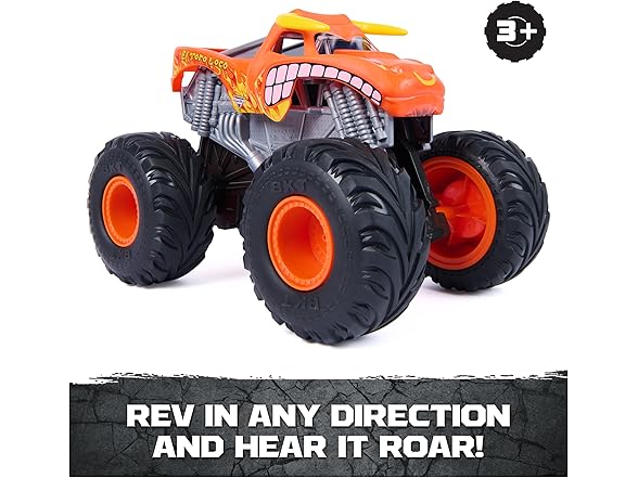 Monster Jam, Official El Toro Loco Rev ‘N Roar 1:15 Scale Monster Truck