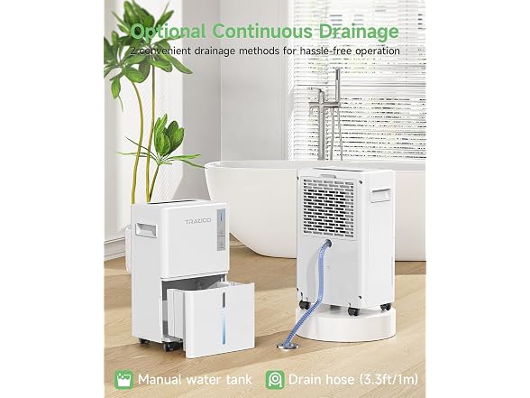 Trazico 1500 Sq.ft Dehumidifier White