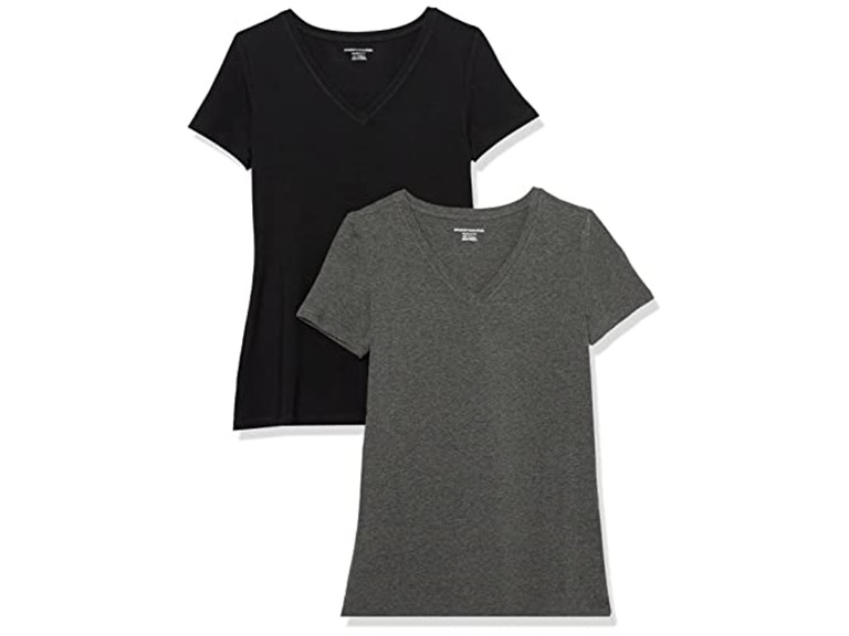 Women's Regular-Fit V-Neck T-Shirt 2 Pk - Gallery 31