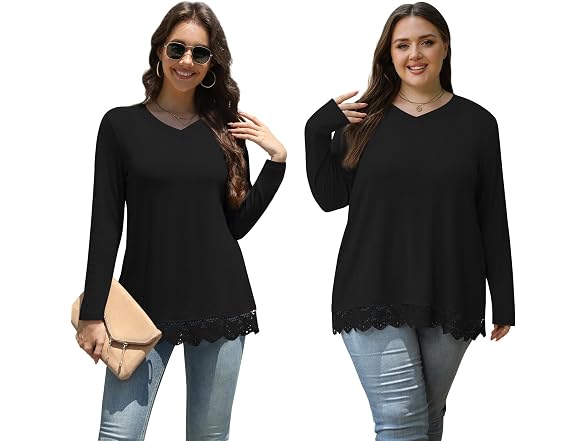 Netsmile Women (L) Tunic Tops Fall Long Leggings