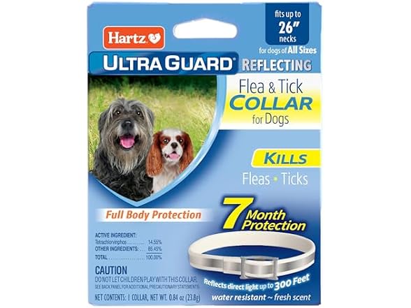 UltraGuard Reflecting Flea & Tick Collar for Dogs