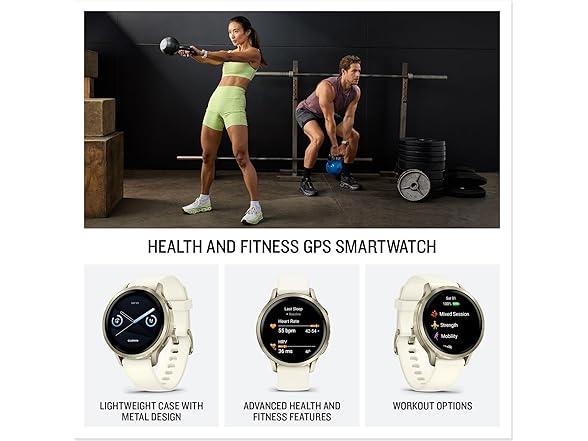 Garmin Venu 4 Smartwatch - Lunar Gold