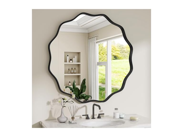 VETROVUE Round Wavy Mirror
