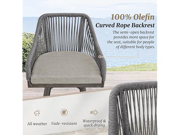 Cozyman BC2216026042741 outdoor bar stools (Open Box) - Gallery 4