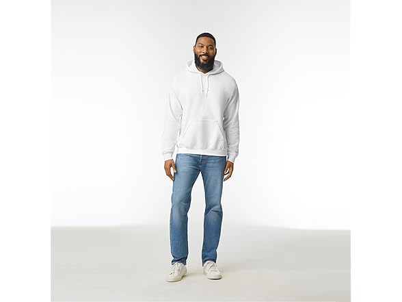 Gildan White Fleece Hoodie (2XL)