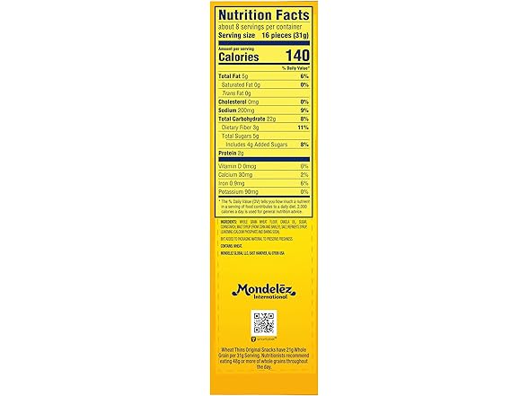 Wheat Thins Original Snacks,