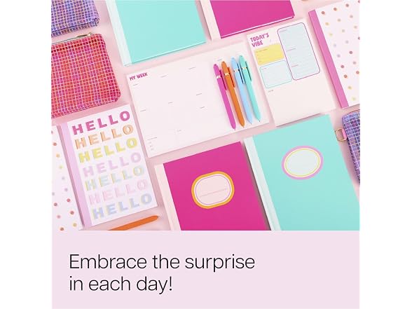 Post-it Pink Plaid Woven Mesh Pen