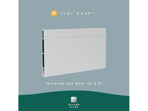 Hakuna Pets Patio Pet Door 3.9” Height Extension
