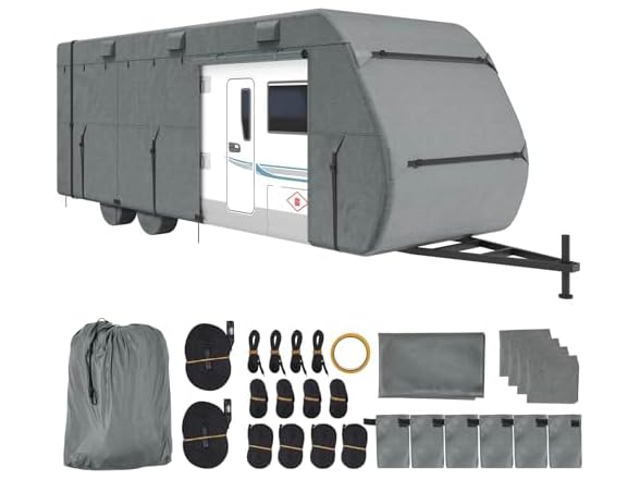Travel Trailer Cover, 28-31 ft RV Cover, Top