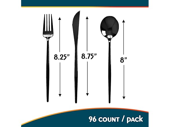 Opulence Collection Plastic Flatware Set