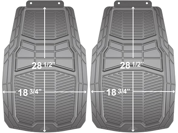 Armour All 79967 2 Piece Rubber Floor Mats