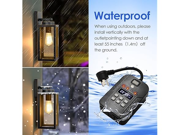 Dusk to Dawn Outdoor Timer Outlet