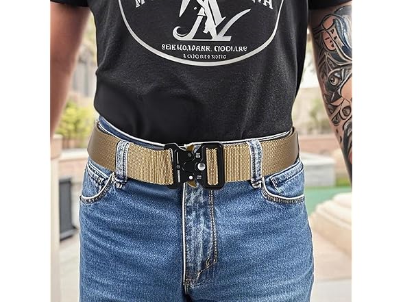 KingMoore Men's Tactical Belt Heavy Duty