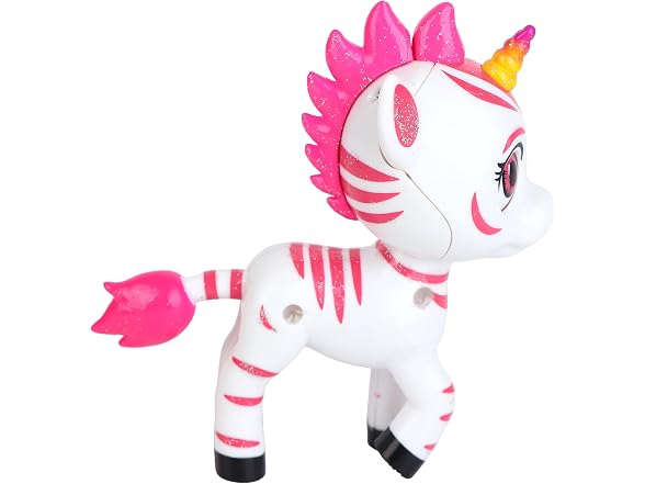 Zoonicorn Emoteez - Aliel Pink Unicorn - Light up Horn Toy Figure