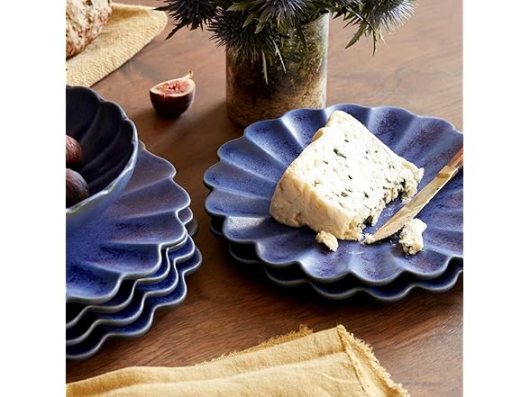 LEMIEUX ET CIE Dhalia 4-Piece Salad Plate Set