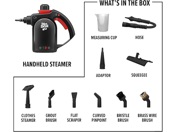 Dirt Devil Dirt Devil 7-in-1 Handheld Steamer, Pressurized