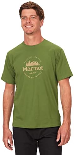 Marmot Men's Culebra Peak Short Sleeve Tee Shirt, Foliage, Small