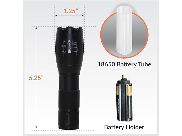 Newhouse Lighting High-Lumen Tactical Flashlight