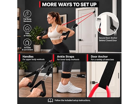 VEICK Resistance Bands with Handles