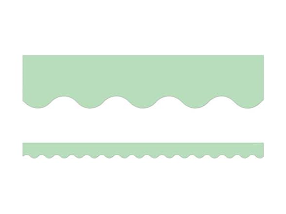 Teacher Created Resources Mint Green Scalloped Border Trim