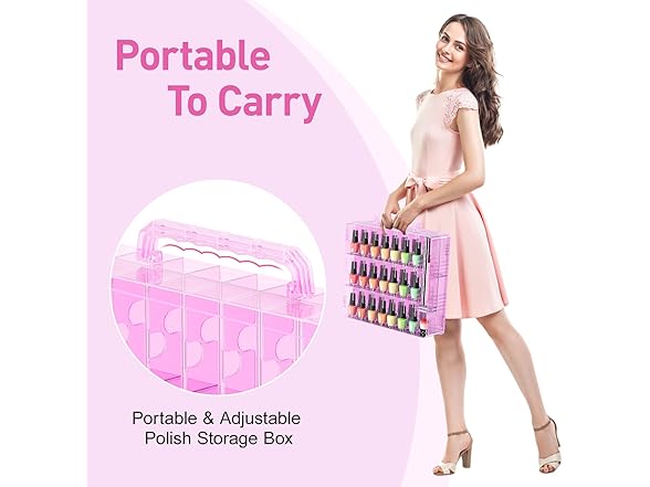 Beloving Beloving Nail Polish Organizer Case for 48 Bottles