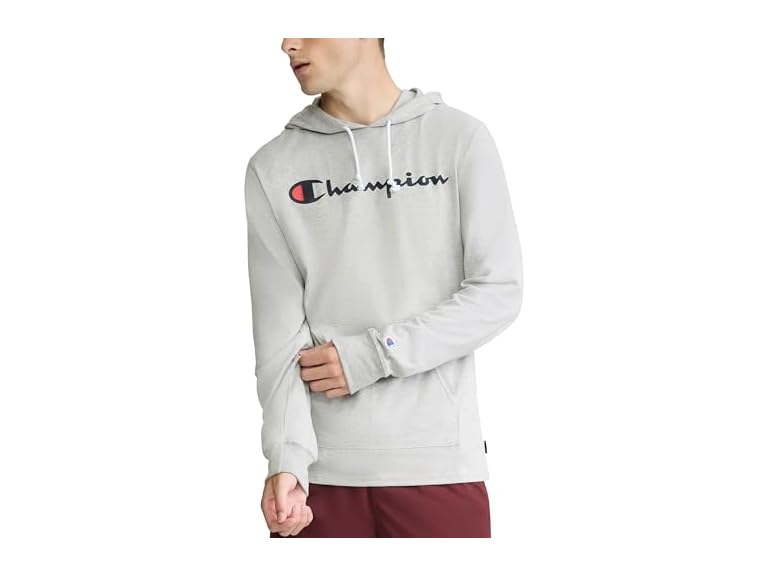 Champion Mens Pullover TShirt Hoodie Script Logo - Gallery 8