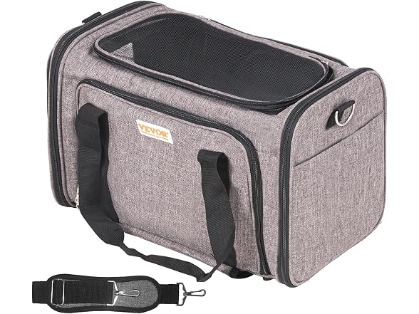 VEVOR Cat Carrier with Wheels, Airline Approved