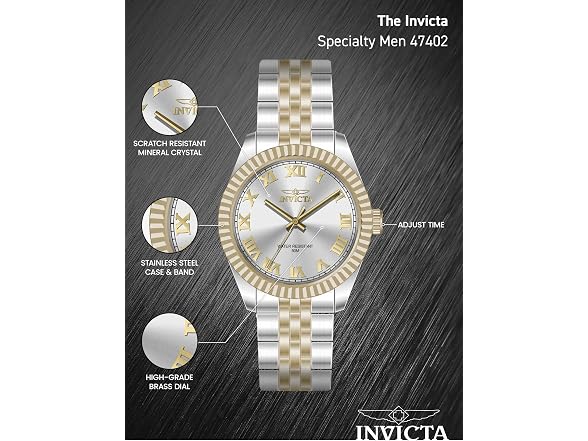 Invicta Specialty Quartz 3 Hand Dial Watch