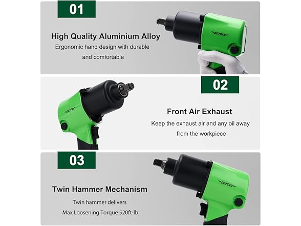 Dotool Air Impact Wrench 1/2 Inch
