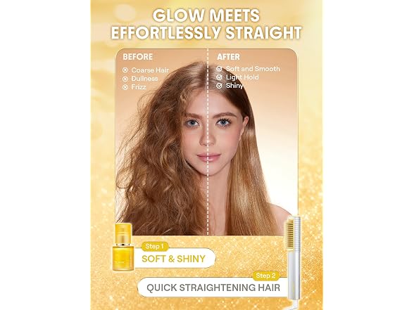 24K Glow Hair Oil Serum, 10-In-1
