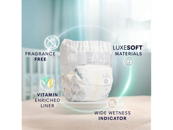Pampers Pure Baby Diapers Size 1 82 Count