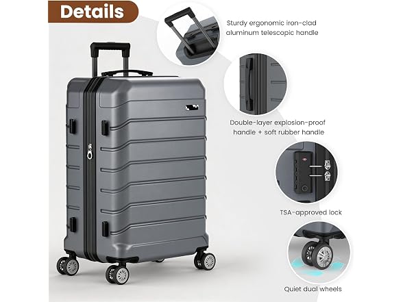 ExoRoute 3-Piece Hardshell Luggage Set