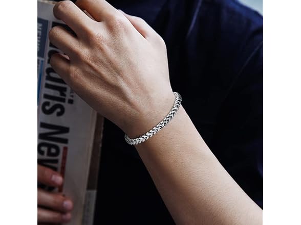 Men's Stainless Steel Franco Bracelet