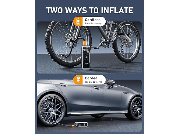 JUSUOX Tire Inflator Portable Air Compressor